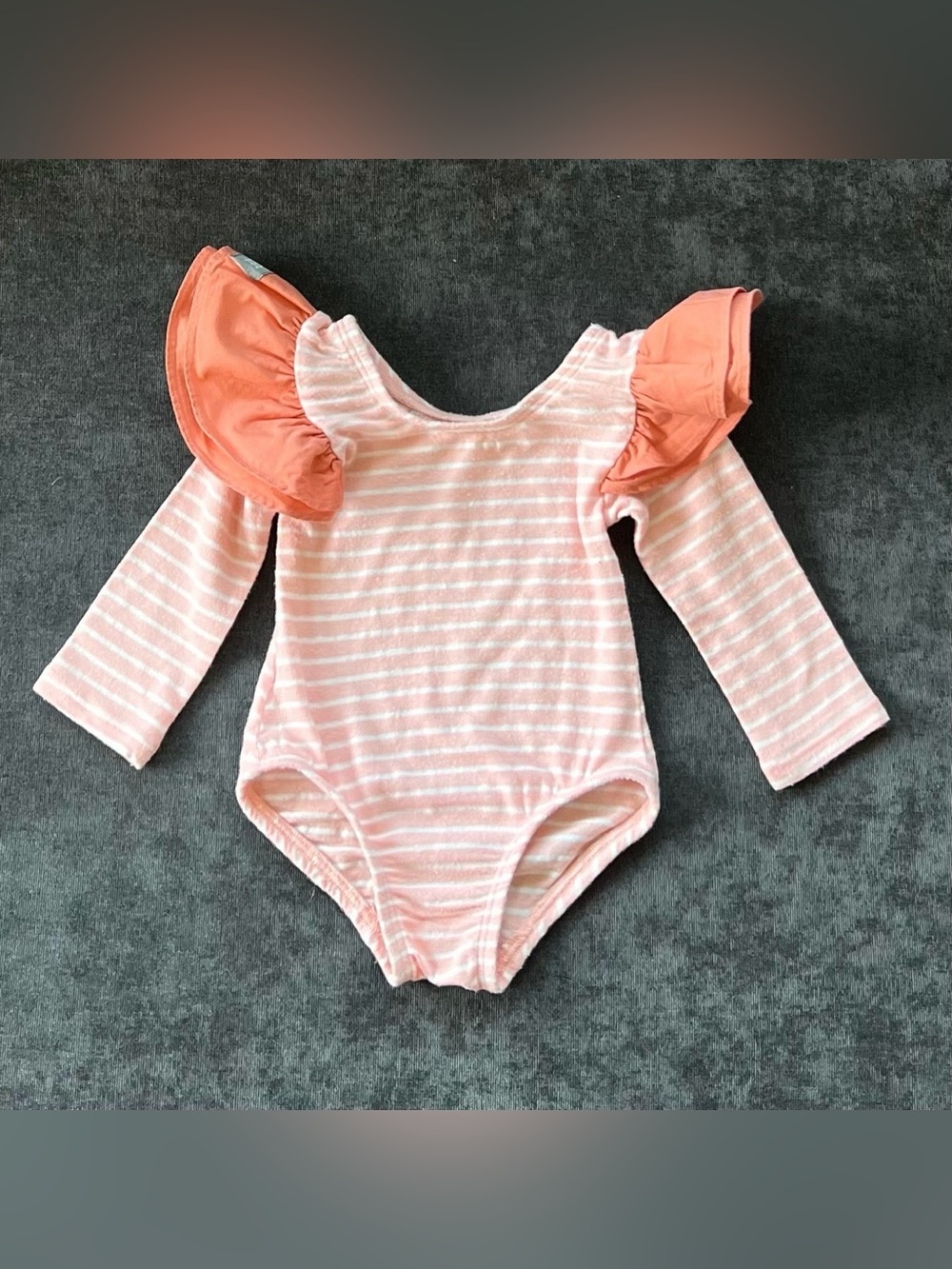 This Tribe of Three Striped Leotard Size 12-24 Months